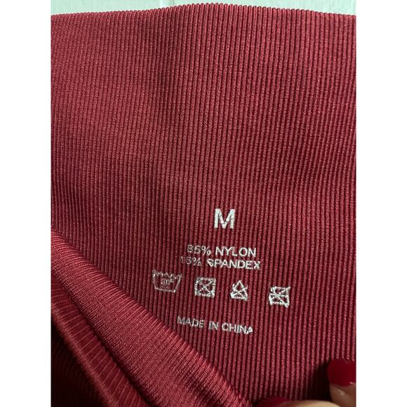 NVGTN Contour Solid Seamless Leggings Medium Reddish Brick - Picture 2 of 10